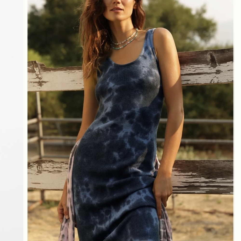 Anthropologie RD Style Wellesley Tie Dye Dress M New